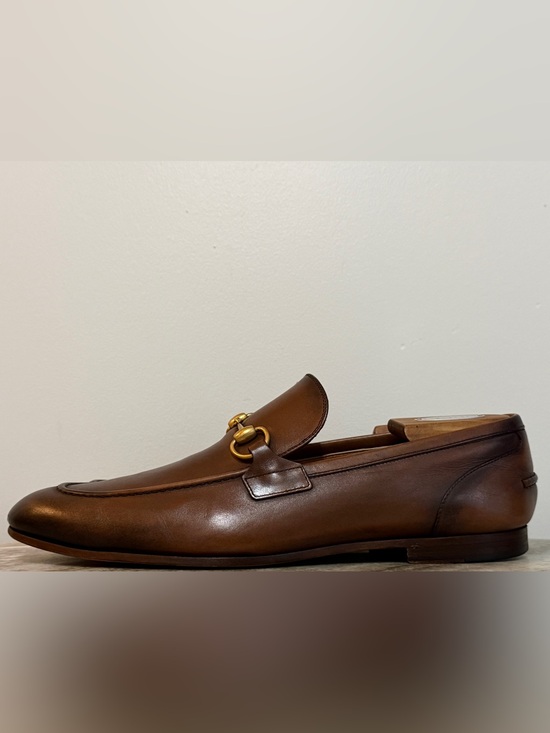 GUCCI Jordaan Horsebit Brown Ombre Leather Loafer 11/11.5 US 1953 Moccasin $1100 main image 10